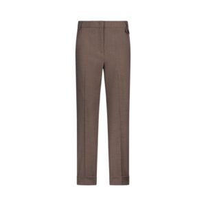 Pantaloni straight in tessuto mélange Liu Jo