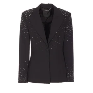Blazer gessato con borchie Liu Jo