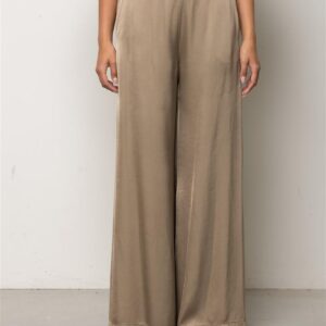 Pantalone a palazzo in raso Kaos