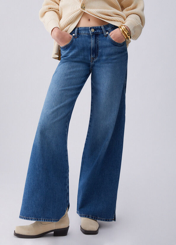 Jeans flare con spacchetti laterali Liu Jo