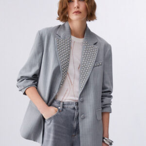 Blazer slim fit con ricami gioiello Liu Jo